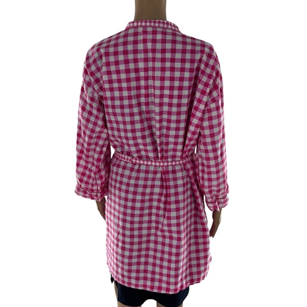 Printfresh Pink Spritz Garden Gingham Organic Cot… - image 8